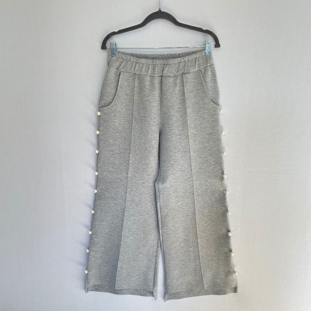 JOH APPAREL Women’s Size Medium Heather Gray Farrah Pearl Pants